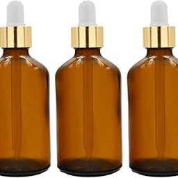 Hunky Dory 6pcs100ml Empty Serum Bottle – Reusable Amber Glass for Skincare, Essential Oils, and DIY Products-1