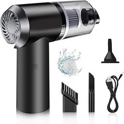 BLIZO 3IN1 Portable Car Vacuum Cleaner with Blower | USB Rechargeable Wireless Handheld Car Vacuum Cleaner Traveling, Camping Reusable,Portable,-23