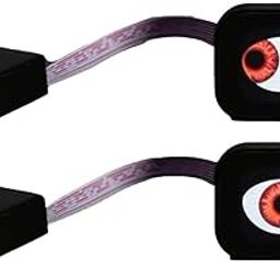 BIKEBLOOM Eye Light Animated Eye Car Decor | Universal for Car & Bike | 2Pcs Handle Bar LED Lights (Black)-29