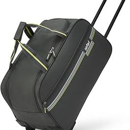 Sprinter 55cm Cabin Size Duffle Trolley Bag, Soft Polyester Carry on Luggage, 2 Wheel Travel Duffle Bag for Men & Women, 5 Years Warranty, Duffle Trolley Bags for Travel, Grey-image-78