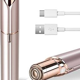 Cleanfly Facial Hair Removal For Women Painless Hair Remover, Waterproof Shaver Razor Hair Remover With LED Light For Face Bikini Peach Fuzz Upper Mustache Lip Chin (Gold)-23