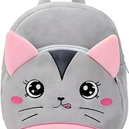 Cute Small Toddler Kids Preschool Backpack Pink Cat Nursery Preschool Playschool School Picnic Travelling Bag for Baby Boy Girl Age 2-5 Years-image-61