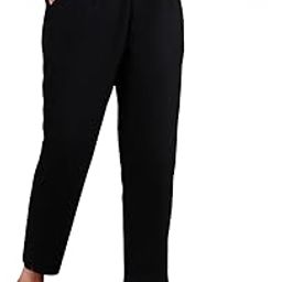 Women's Pure Cotton Regular Fit Trouser Pants with Elastic Waist and Side Pockets for Daily Casual Formal Office Wear-image-46