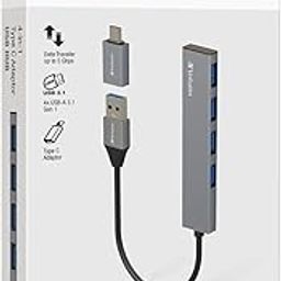 Verbatim 4-in-1 USB 3.1 Hub/Dock Station with Type C Adaptor-32
