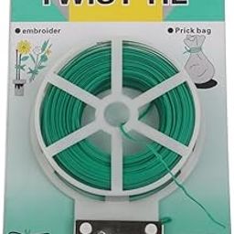Plastic Twist Tie Wire Spool with Cutter for Garden Yard Plant 50 Meter Multipurpose Bag Packing & Cable Twist Tie(Green)-image-48