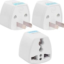 Hi-PLASST (3pcs) Type-A US Converter Plug // India to USA Universal Travel Adapter for USA, Canada, Mexico, Brazil, Philippines, Cuba, Thailand, Taiwan, Japan, Panama, etc-84