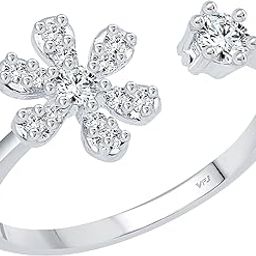 Vighnaharta Gold Plated Alloy adjustable flower Ring for Women and Girls-image-17
