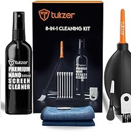 Tukzer Professional 8in1 Cleaning Kit for Laptop Tablet Smartphone Camera Airpod (100mlCleaning Solution AirBlower CottonSwabs Suede Plush Microfiber Cloth Antistatic Cleaning Bristle Universal Brush)-15