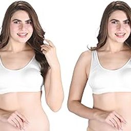 Venus Wire Free Slip on Moulded Sports Bra with Adjustable Strap-image-40