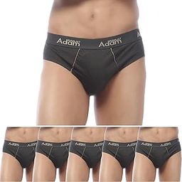 Briefs for Men's 100% Cotton Top Elastic Waistband Comfortable Underwear for Men, Soft Supportive Fit, Assorted Innerwear for Gym, Sports & Daily Use (Assorted Colours, Pack of 6)-image-6