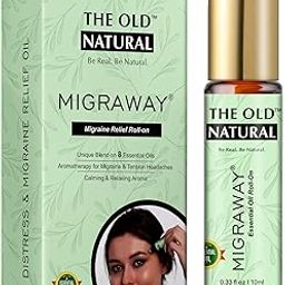 The Old Natural Migraway Roll On For Instant Relief From Migraine, Headache & Stress, Unique Blend Of Essential Oils 10 ml |Migraine Go Roll On (Pack of 1-10ml)-43