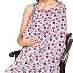 Feather Hug® Premium Nursing cover for breastfeeding - Feeding apron for mom, stretchy cotton feeding cover for mother, Real breathable breast feeding cover-image-74