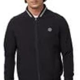 Men Black Tafflon Straight Fit Full Sleeve Plain Classic Collar Casual Jacket-image-27