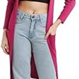 Women's Pink Solid Regular Shrug-41
