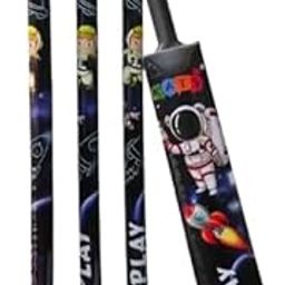 Dua's Enterprise Heavy Grade Hard Plastic Cricket Bat with Wicket Set for Kids (Age 6-10 Year Old Kids) Strong Plastic (with Ball)-image-2