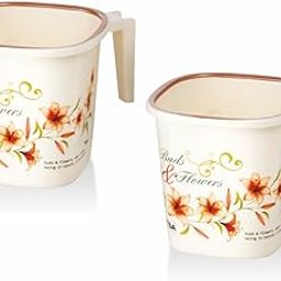 Nayasa Plastic Square DLX Mug (1.5 L, Off White) - 2 Pieces Set-image-5