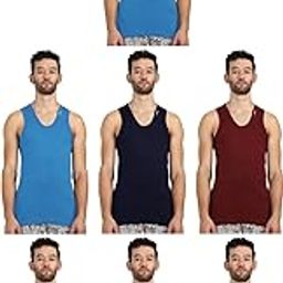 Men's Cotton Western 700071, Contact Vest (Pack of 7) (Frontline-Color-Asst-RN-7-100_Multicolour-image-57