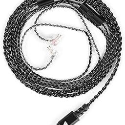 QKZ TC100 Upgrade Cable for IEMs with HD Mic, 4N Silver Plated OFC, KT02F20 DAC Chipset, 2 Pin-0.75mm, IEM to USB Type-C Audio Cable with HiFi Stereo for Music, Gaming & Calls. (Cool Black)-31