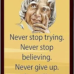 Bareth Brothers Motivational Quotes A4 size Wall Photo Frames Dr. APJ Abdul Kalam Brown Frame for Room, Office and Study Desk Decoration (N17)-image-3
