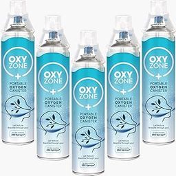 Natural Oxygen 60 Litres in Portable Can | First Aid Essential | Revitalizes | Enhance Physical Wellness | 60 Litre (12 L × 5) | 1250 Puff (250 Puff × 5)-11