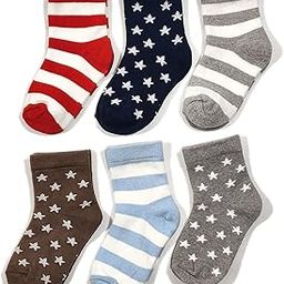 Organic cotton Kids Socks - Pack of 6 Pairs - Star Stripe-image-13