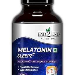 End2End Nutrition Melatonin Sleepzzz with Melatonin 5mg and Tagar 125mg | Sleeping aid pills for Deep and Strong Sleep for Men and Women | Non-Habit Forming & Non-Addictive – 60 Tablets-8