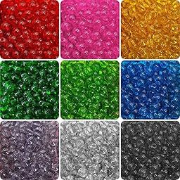 INDIKONB Transparent Glass Round Pearl Beads | Multicolor 6mm Glass Beads Set for Bracelet, Necklace & Mala Making | Premium Glass Pearl Beads for Jewellery-image-78