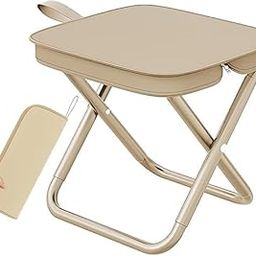 KEETII MART Lightweight Folding Stool, Folding Camp Chairs, Portable Camping Chair, Foldable Fishing Chair, Compact Folding Stool,Foldable Chairs Outdoor | Pack Camping Stool | Portable Camping-image-6