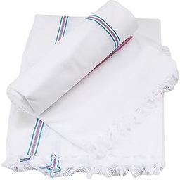 Handloom Cotton Bath Towels (Pack of 2, Large Size, Light Weight, 34 x 68 Inches White Colour.-image-95