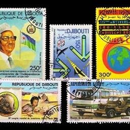 ISC~ Djibouti Stamps - 5 Different Used Stamps, African Stamps, Rare Country, All Genuine Postage Stamps ~ Stampex-image-76