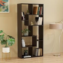 FURNEASER Bookshelf for Books, Multipurpose Bookcase Stand Rack for Home, Wooden Modern Book Display Shelf, File Storage Cabinet for Home,Study Room & Office (FR-BS-MD-W)-image-97