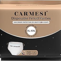 Carmesi Disposable Period Panties for Women - Pack of 10 (XL-XXL) | 360° Protection for Super Heavy Flow | Leak Proof & No Rashes | Maternity Panties | All Night Protection | Ultra Absorbent Core-image-42