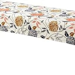 Street27® Printed High Stretch Bench Seat Cushion Slipcovers Washable Removeable Rectangular Bench Cover Furniture Protector Dining Chair Slipcovers for Living Room, Bedroom, Kitchen (Pattern37), Polyester-image-1