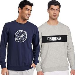 Mens Sweatshirt Combo Pack of 2 1132_M Multicolour-image-79