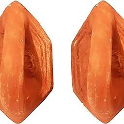 RKD Enterprises Terracotta Best Natural Pumice Stone Foot Scrubber Handmade Organic Clay eco Friendly Dead Skin Remover Women Men Unisex Foot Heel Filer Scraper (Brown)-image-53