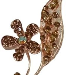 Brooch Pins For Men Stone Work Flower Designer Gold Polish Brooch For Coat/Jacket/Dresses Decorative Accessories Lapel Pin Bridal Jewellery (Set Of 6) BY VIJAY ARTS-45