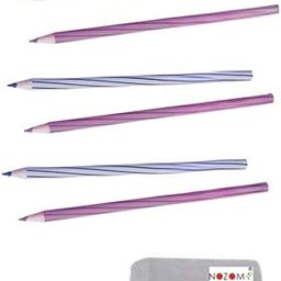 NOZOMI Hematoxylin & Eosin Pencils Value Pack (3 Pencils Each) – Violet and Lilac Colors with 1 Ink Erasers – Durable for Art-image-53