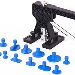 19Pcs Car Dent Remover Puller Kit, Car Dent Puller, Car Dent Repair Tools with 18 Adhesive Pads for Car Dent Removal, Auto Body Repair Kit for Small Dents-image-4