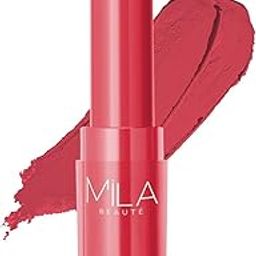 PREMIUM Beauté Creamy Comfort Matte Long-Lasting Lipstick for Women | Highly Pigmented & Hydrating Lipstick with Jojoba | Single Swipe Application | Suitable for Indian Skin Tones - PINK BLAST-SH7711-image-75