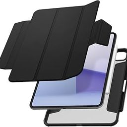 Spigen Air Skin Pro for iPad Pro 11inch M4 (2024) Full Cover Folio Case with with Built in Pencil Holder, Magnetic Flap - Black-20