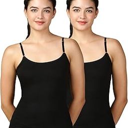 Premium Cotton Regular Fit Camisole for Women - Pack of 2-11
