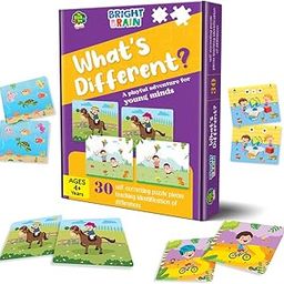 Bright Brain Match The Difference Puzzle – 30 Self-Correcting Sets for Preschoolers | Visual Matching Game for Kids Age 4+ | Fun Learning Toy by Majestic Book Club-image-100