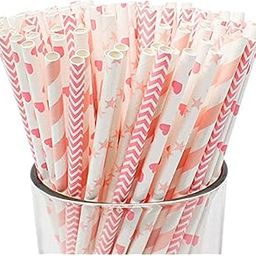Magic Providers Disposable Drinking Paper Straw - Pack of 150 Pipes for Mojito | Juices & Other Drinks | 100% Natural Biodegradable Hygienic Hard Durable | Eco-Friendly (Assorted Design & Color, 8mm)-image-26