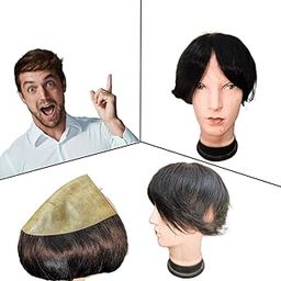 STTELA Paper Poly 0.04 mm Ultra Thin and Invisible, Transparent Men's Hair Patch for Natural Looking, Skin Scalp & Undetectable Front Hairline Skin Base Non-Surgical Hair Replacement.-39