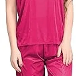xs and os Women's Satin Night Wear (ST_NGTSUIT_X11)-picture-9
