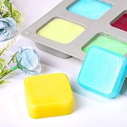 7horse 6 Cavity Rounded Square Shaped Soap Mold (Soap/Resin Output Weight Approx : 55-65 Grams)-image-18
