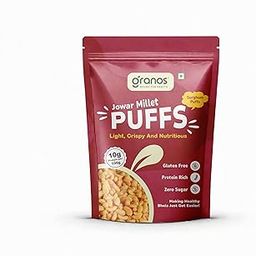 Granos Jowar Puffs 175g | Baked Millet Snack | Made with Jowar Flour & Pink Salt | Gluten-Free, No Maida, Non-Fried Crunch (Pack of 2)-image-93
