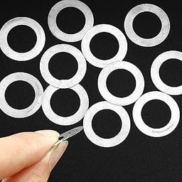 10PCS M10 Zkenshan-washers Ultrathin Shim Plain Gasket Thin Flat Washer Super Ultra Good Wear Resistance, 304 Stainless Steel (Inner Dia: 10mm, Outer Dia: 16mm, Thickness: 0.1mm)-image-48