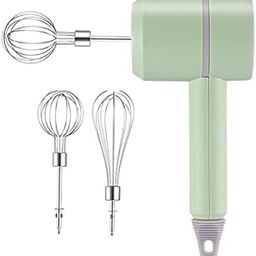 DRUMSTONE (NEW WITH 17 YEARS LIMITED WARRANTY) Wireless Hand Mixer, Rechargeable Handheld 2PC Portable Whisk, Mini High Power Beater for Baking-28