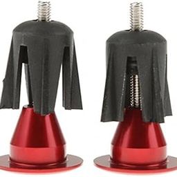The Style Sutra 1 Pair Aluminum Bicycle Handlebar Grips Handle Bar Cap End Plugs - Red|Sporting Goods | Cycling | Bicycle Components & Parts | Bar Ends & Plugs-10